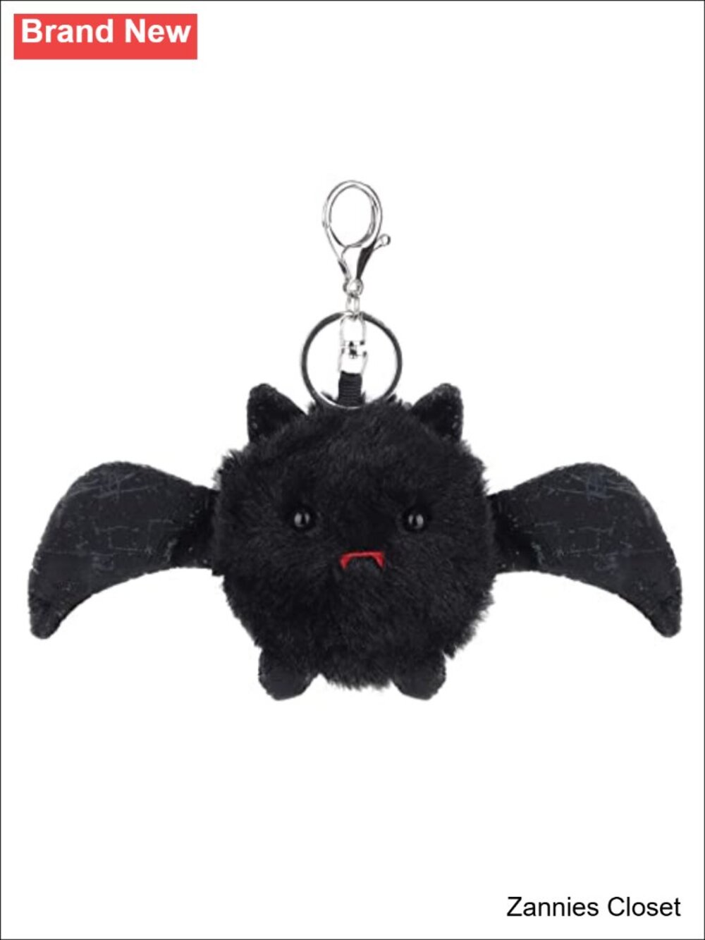 👻 Plush Halloween Bat Stuffed Animal Keychain Toy 4''